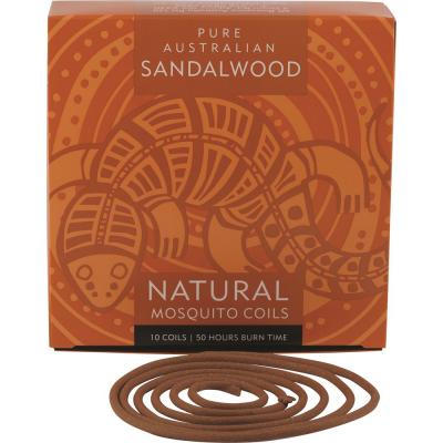 Pure Australian Sandalwood Natural Mosquito Coil Refill x 10 Pack